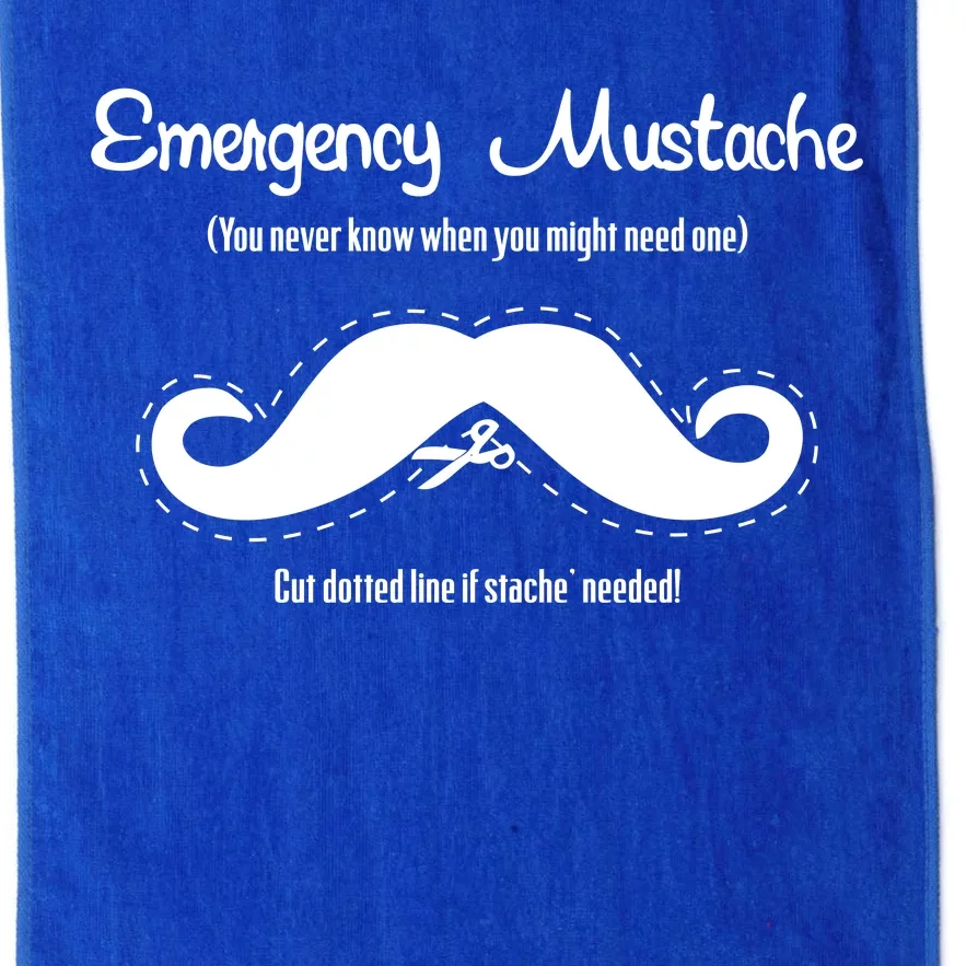 Emergency Mustache Platinum Collection Golf Towel