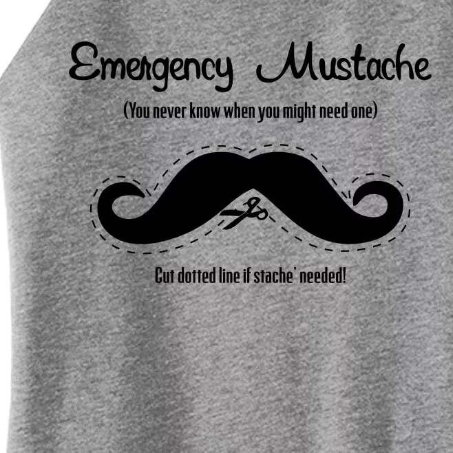 Emergency Mustache Women’s Perfect Tri Rocker Tank