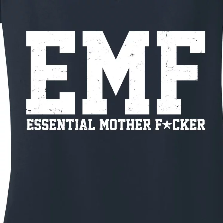 EMF Essential Mother F*cker Women's V-Neck T-Shirt