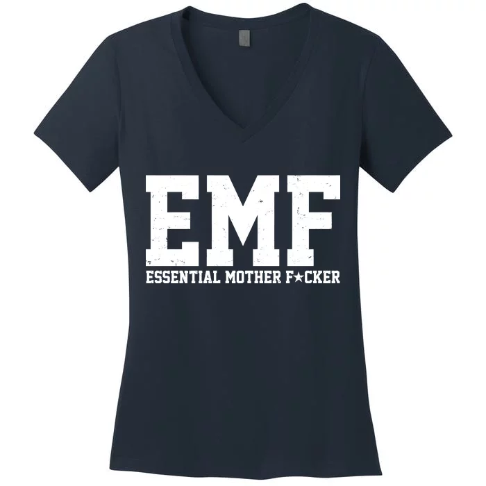 EMF Essential Mother F*cker Women's V-Neck T-Shirt