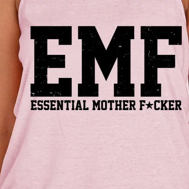 EMF Essential Mother F*cker Women's Knotted Racerback Tank