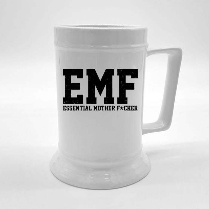 EMF Essential Mother F*cker Front & Back Beer Stein