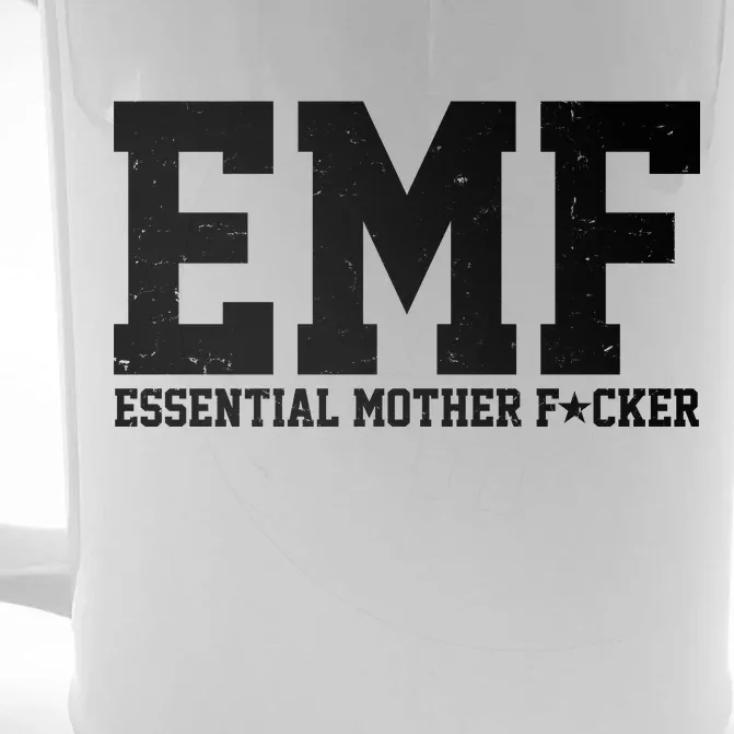 EMF Essential Mother F*cker Front & Back Beer Stein