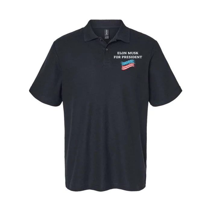 Elon Musk For President USA Softstyle Adult Sport Polo