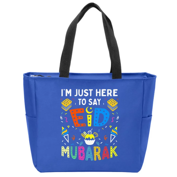 Eid Mubarak For Muslim Ramadan Eid Al Fitr Adha Zip Tote Bag