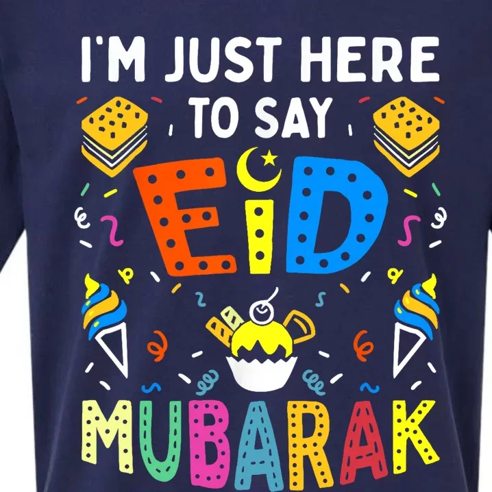 Eid Mubarak for Muslim Ramadan Eid al Fitr Adha Sueded Cloud Jersey T-Shirt