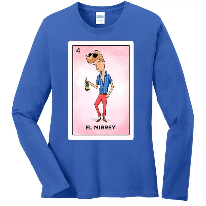 El Mirrey Funny Card Mexican Lottery Card Funny Gift Ladies Long Sleeve Shirt