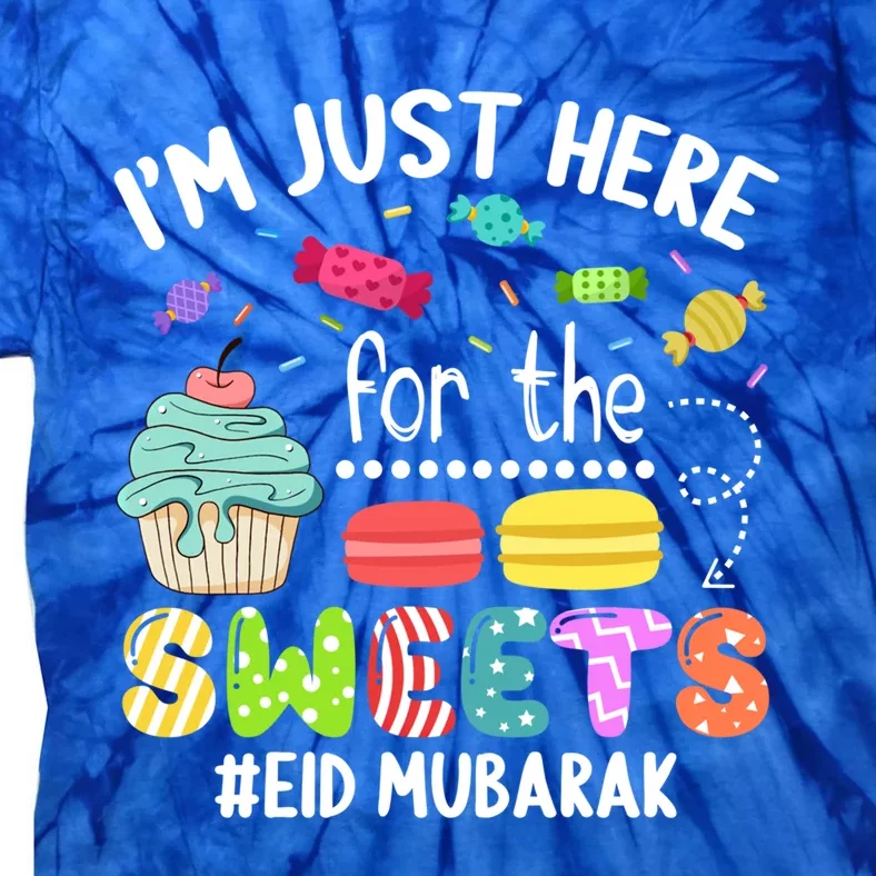 Eid Mubarak Funny Happy Eid Al Fitr Eid Al Adha Sweets Gift Tie-Dye T-Shirt