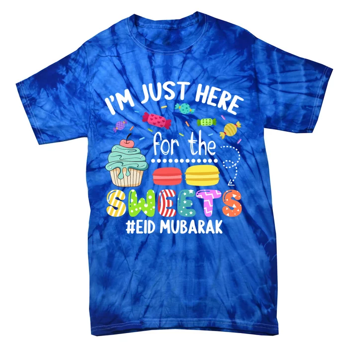 Eid Mubarak Funny Happy Eid Al Fitr Eid Al Adha Sweets Gift Tie-Dye T-Shirt