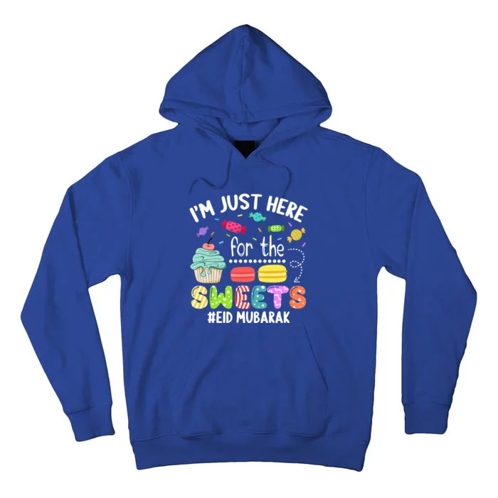 Eid Mubarak Funny Happy Eid Al Fitr Eid Al Adha Sweets Gift Tall Hoodie