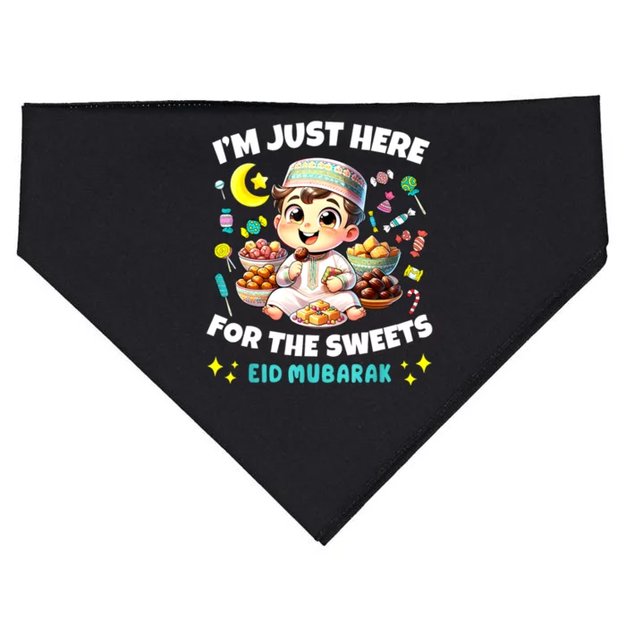 Eid Mubarak Funny Happy Eid Al Fitr Eid Al Adha Sweets USA-Made Doggie Bandana