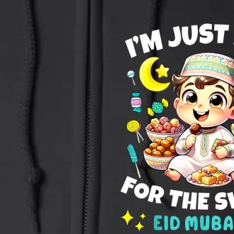 Eid Mubarak Funny Happy Eid Al Fitr Eid Al Adha Sweets Full Zip Hoodie