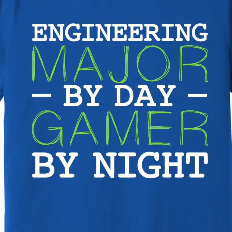 Engineering Major Gamer Night Student Gaming Engineer Gift Premium T-Shirt