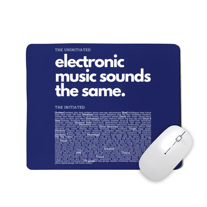 Electronic Music Genre Funny Techno Active Mousepad