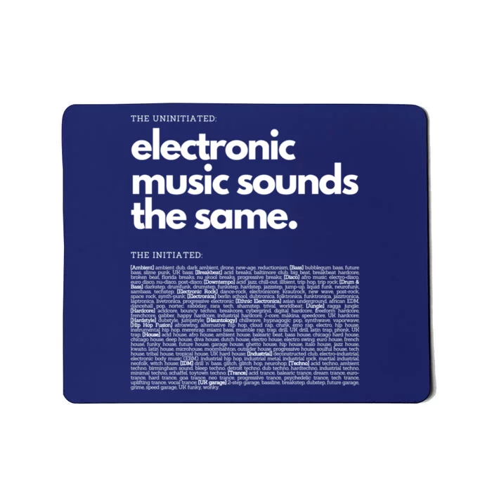 Electronic Music Genre Funny Techno Active Mousepad