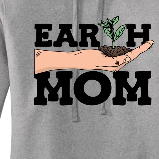 Earth Mom Gardening Plant Earth Day Planting Mother Gift Women's Pullover Hoodie