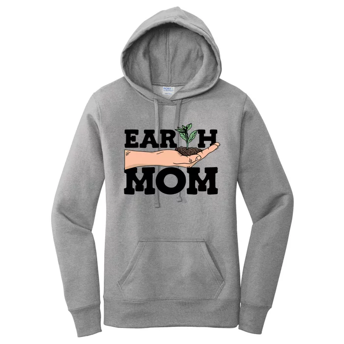 Earth Mom Gardening Plant Earth Day Planting Mother Gift Women's Pullover Hoodie