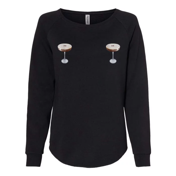 Espresso Martini Graphic Womens California Wash Sweatshirt