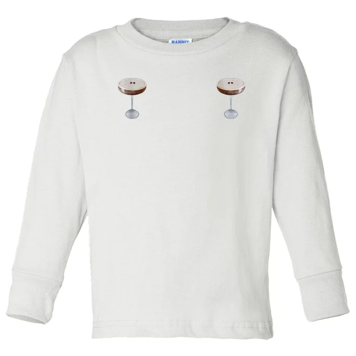 Espresso Martini Graphic Toddler Long Sleeve Shirt