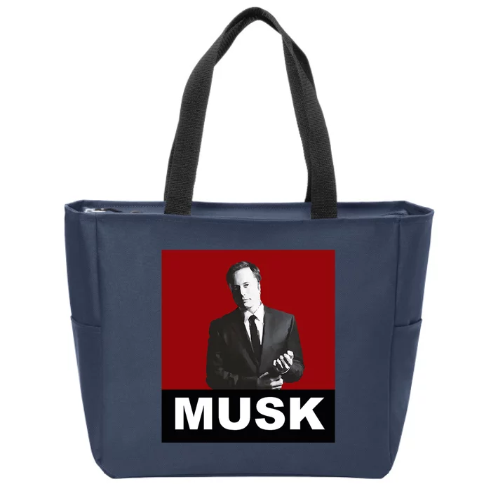 Elon Musk Gift Zip Tote Bag