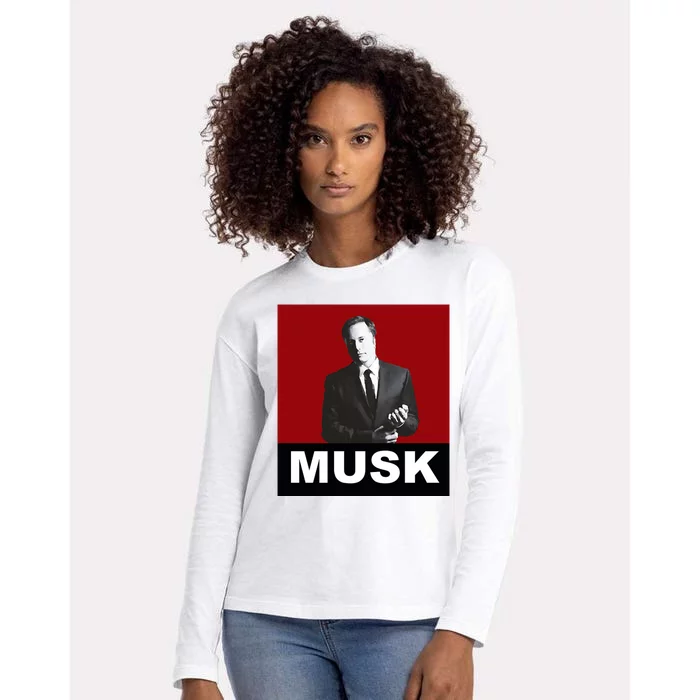 Elon Musk Gift Womens Cotton Relaxed Long Sleeve T-Shirt