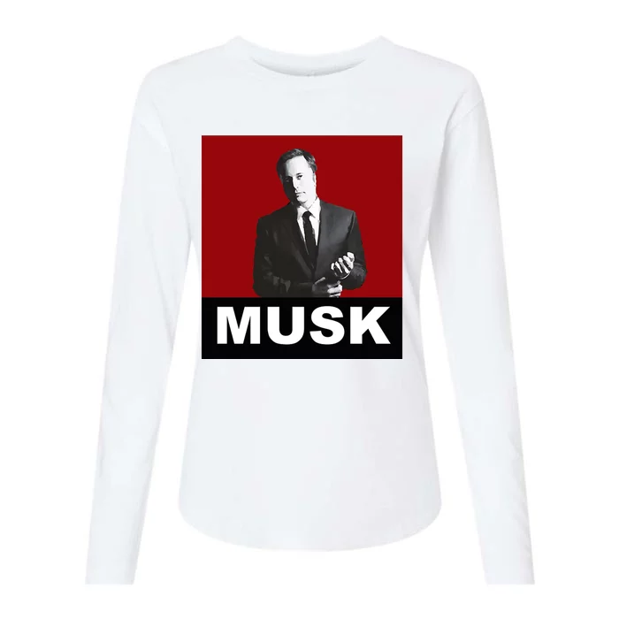 Elon Musk Gift Womens Cotton Relaxed Long Sleeve T-Shirt