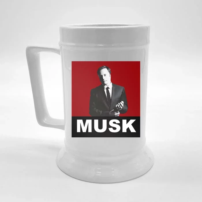 Elon Musk Gift Front & Back Beer Stein