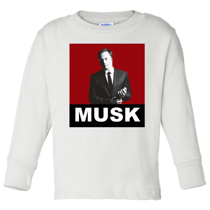 Elon Musk Gift Toddler Long Sleeve Shirt