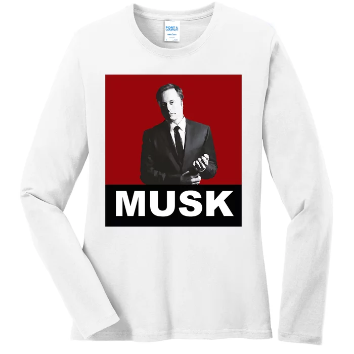 Elon Musk Gift Ladies Long Sleeve Shirt