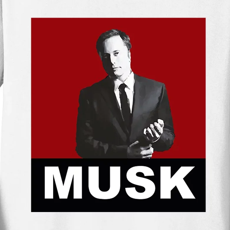 Elon Musk Gift Kids Long Sleeve Shirt