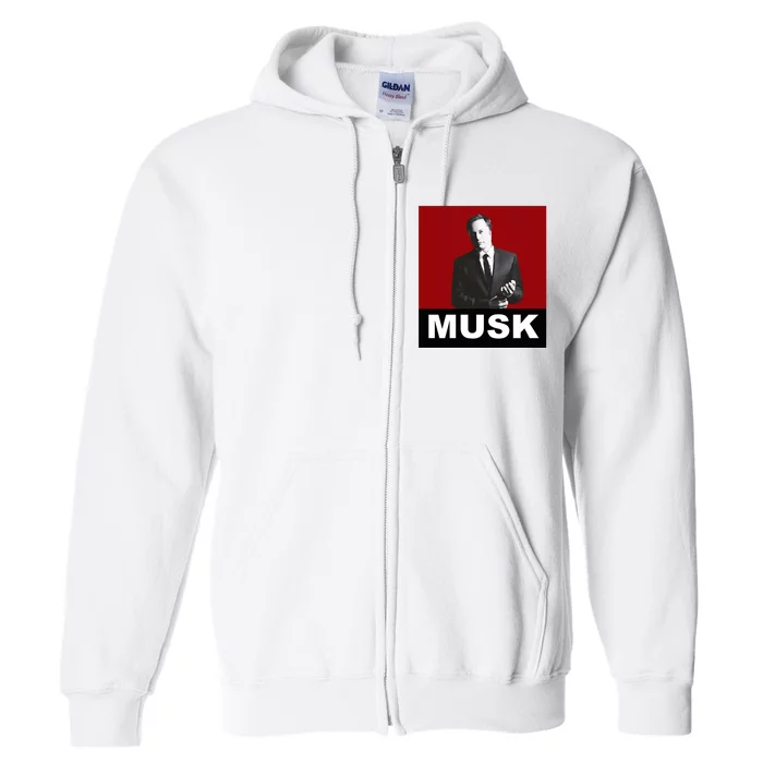 Elon Musk Gift Full Zip Hoodie