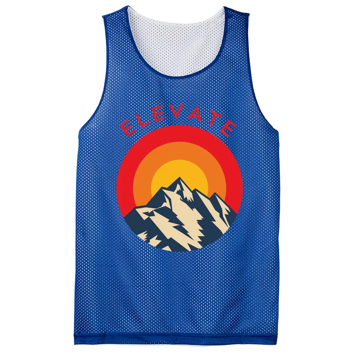 Elevate Mountains Gift Mesh Reversible Basketball Jersey Tank