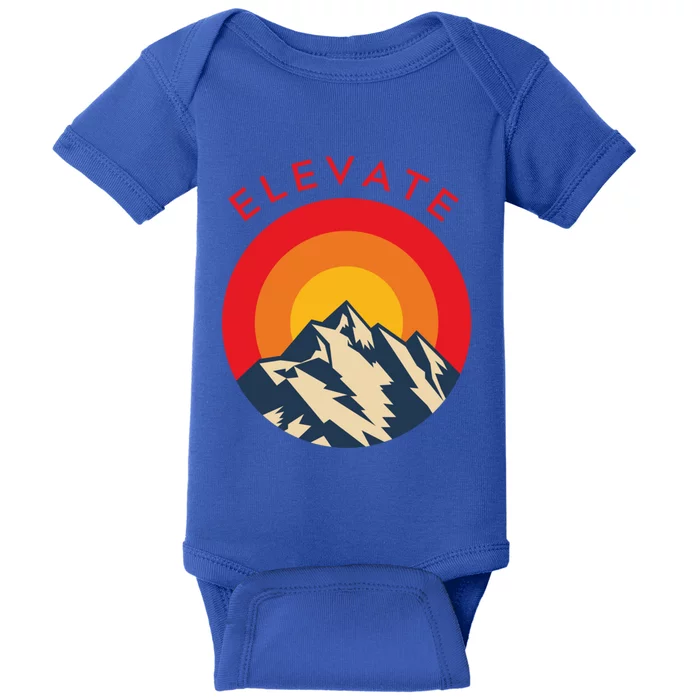 Elevate Mountains Gift Baby Bodysuit