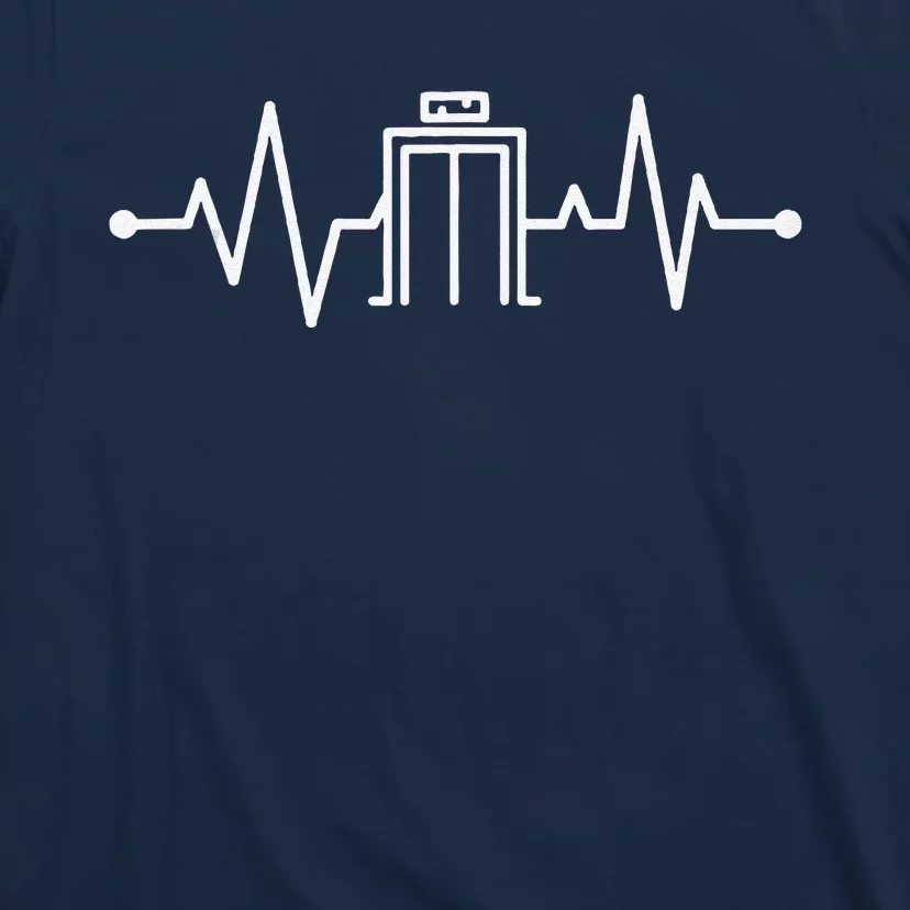 Elevator Mechanic Heartbeat Elevator Repair T-Shirt