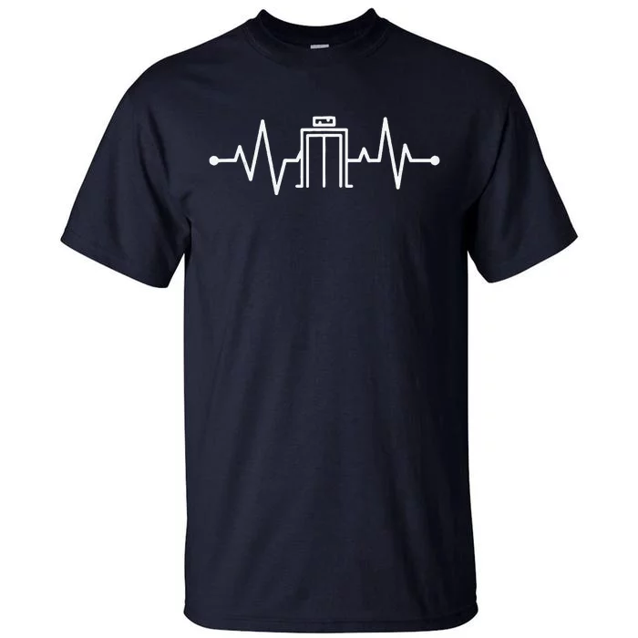 Elevator Mechanic Heartbeat Elevator Repair Tall T-Shirt