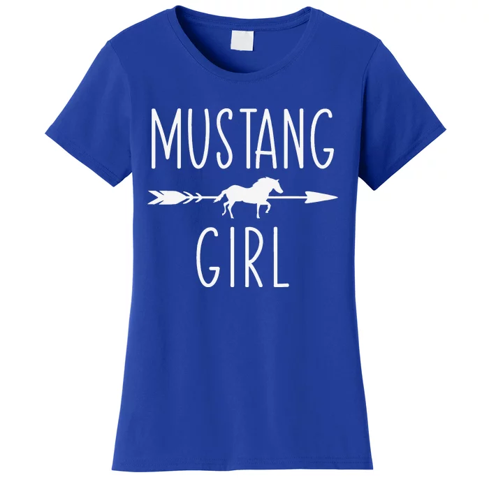 Equestrian Mustang Horse Lover Riding Racing Women's T-Shirt