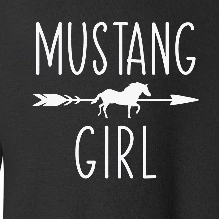 Equestrian Mustang Horse Girl Horses Lover Riding Racing Toddler Sweatshirt