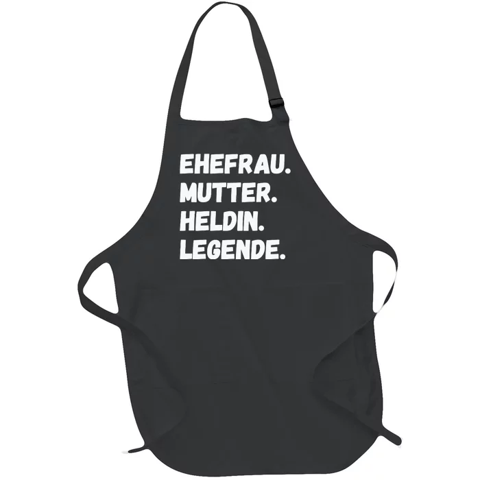 Ehefrau Mutter Heldin Legende Full-Length Apron With Pocket