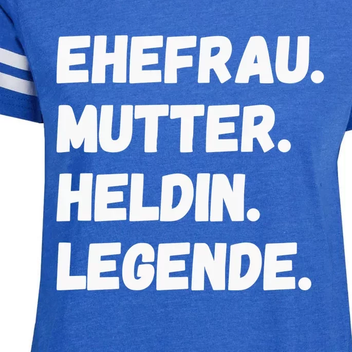 Ehefrau Mutter Heldin Legende Enza Ladies Jersey Football T-Shirt