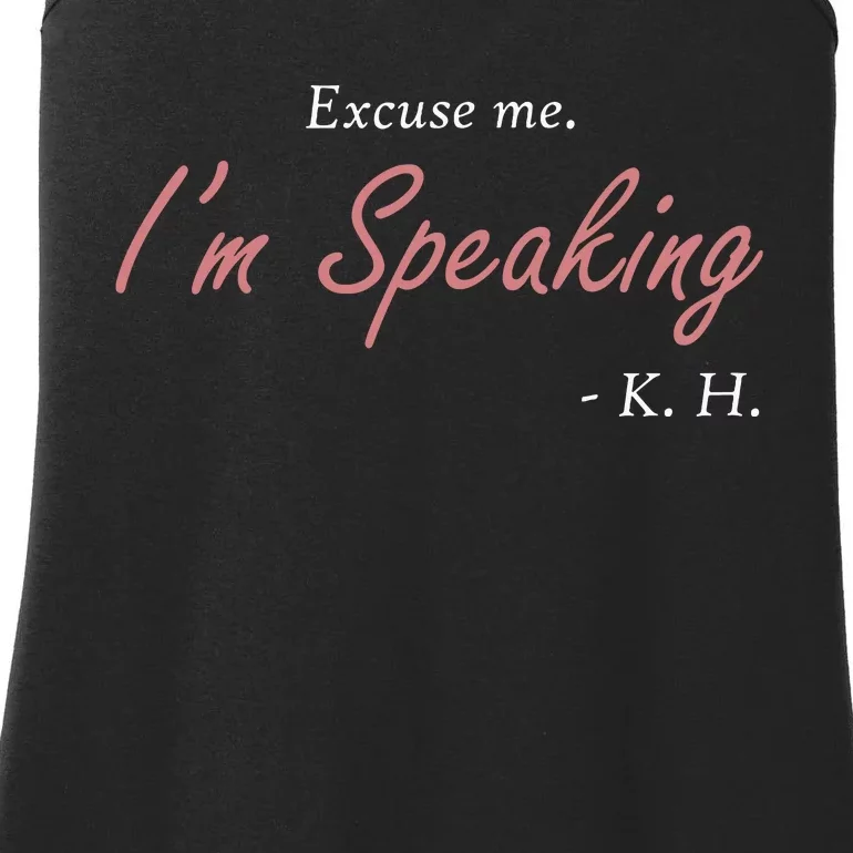 Excuse Me Im Speaking Kamala Harris I Am Speaking Vp Debate Ladies Essential Tank