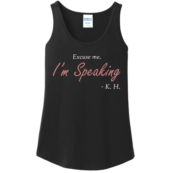 Excuse Me Im Speaking Kamala Harris I Am Speaking Vp Debate Ladies Essential Tank