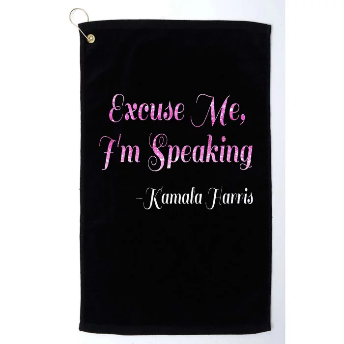 Excuse Me IM Speaking IM Speaking Platinum Collection Golf Towel