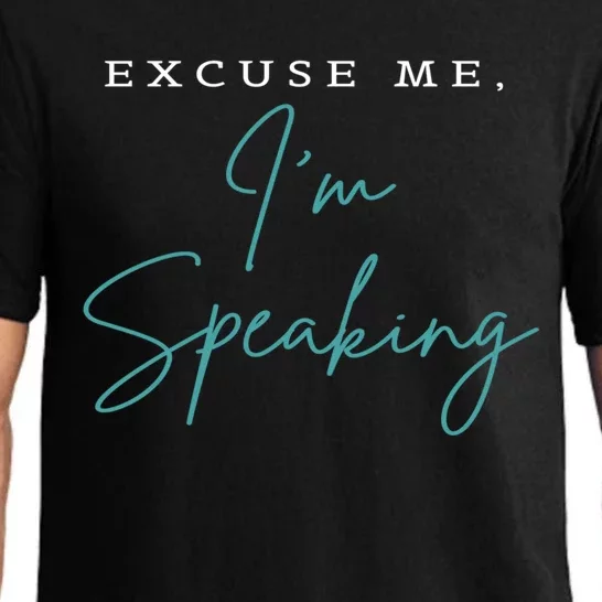 Excuse Me IM Speaking Funny Kamala Harris Joe Biden Trump Gift Pajama Set