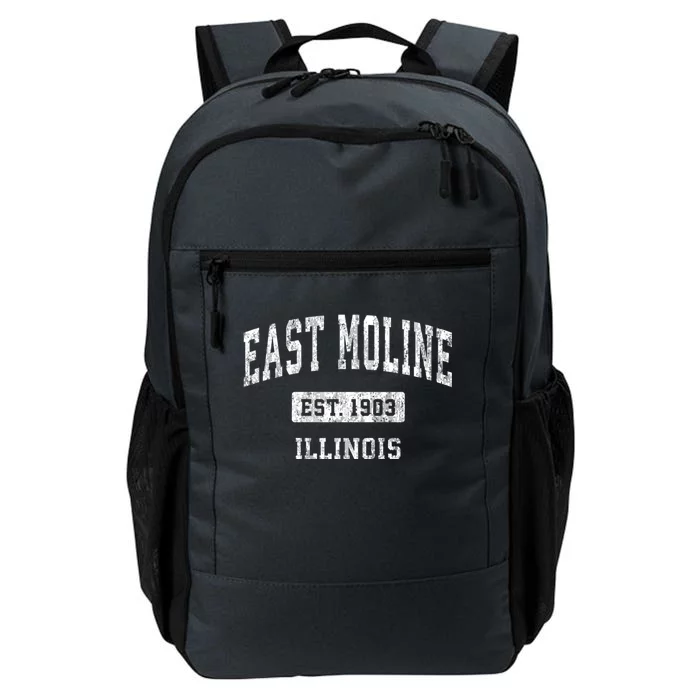 East Moline Illinois Il Vintage Sports Daily Commute Backpack