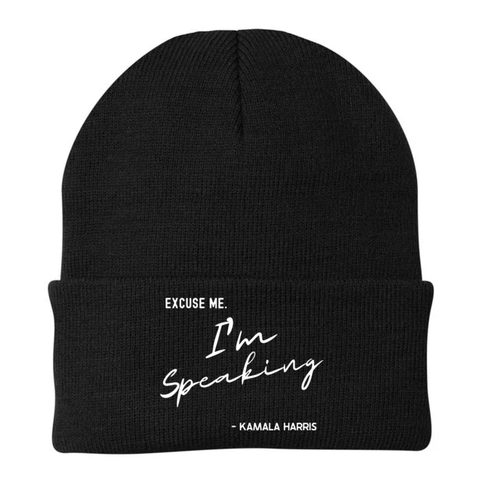 Excuse Me Im Speaking Kamala Harris Knit Cap Winter Beanie