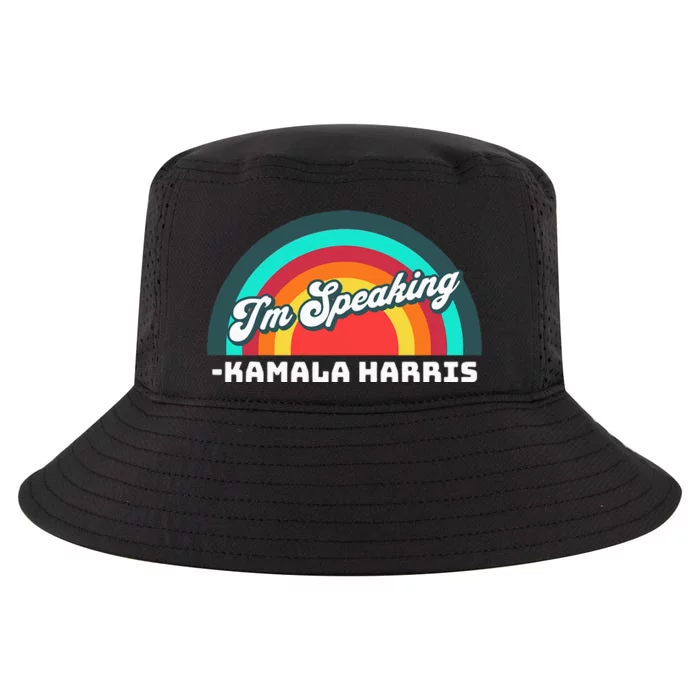 Excuse Me IM Speaking Kamala Harris Tim Walz Waltz 2024 Cool Comfort Performance Bucket Hat