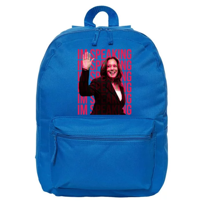 Excuse Me IM Speaking Kamala Harris 16 in Basic Backpack