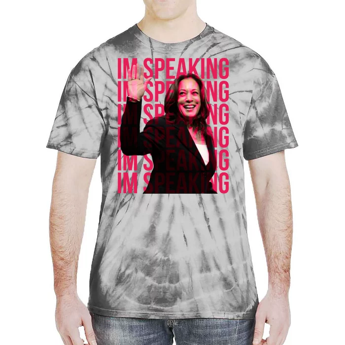 Excuse Me IM Speaking Kamala Harris Tie-Dye T-Shirt