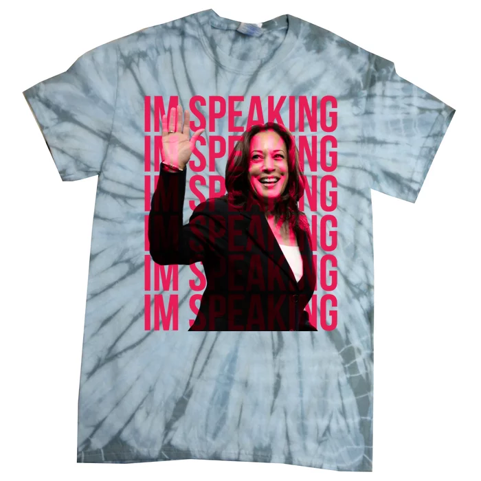 Excuse Me IM Speaking Kamala Harris Tie-Dye T-Shirt