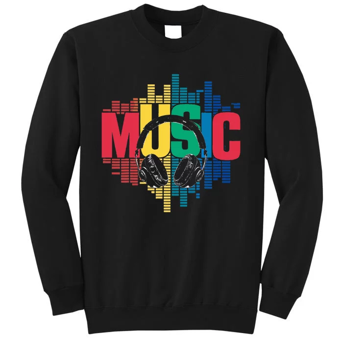 Electronic Music Lover Dj Retro Headphones Tall Sweatshirt